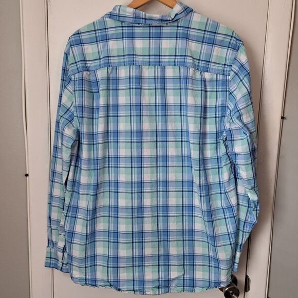Place Blue Plaid Men's Casual Button Down Size XL - Picture 2 of 4